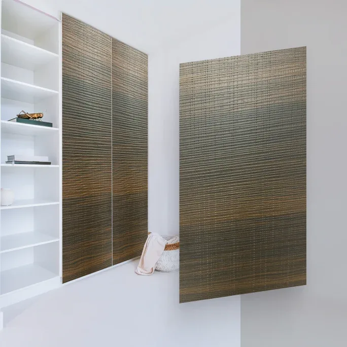 Textured 3D Brown Lace panel