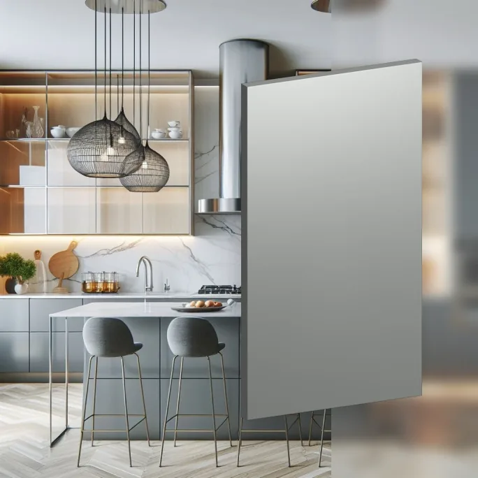 High Gloss Gainsboro panel