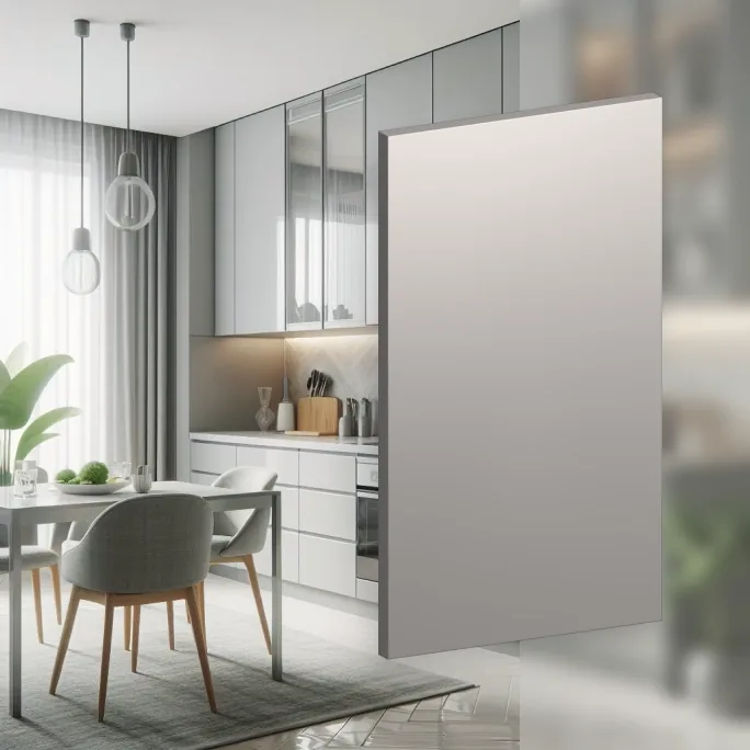 High Gloss Light Grey panel