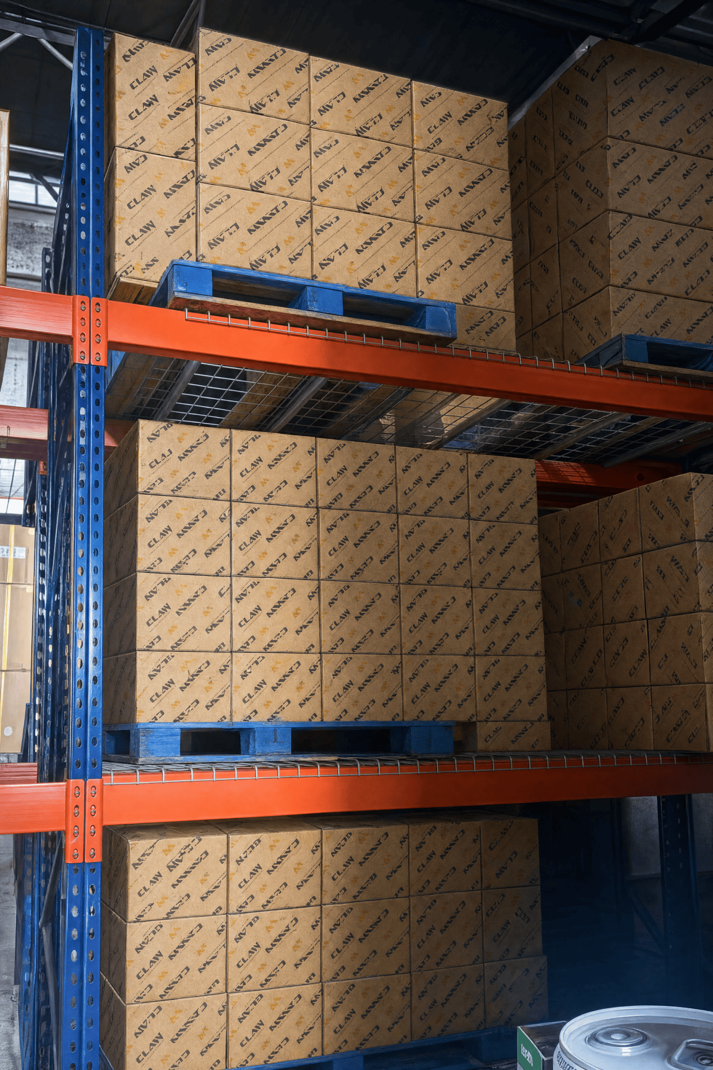 CLAW warehouse and stock