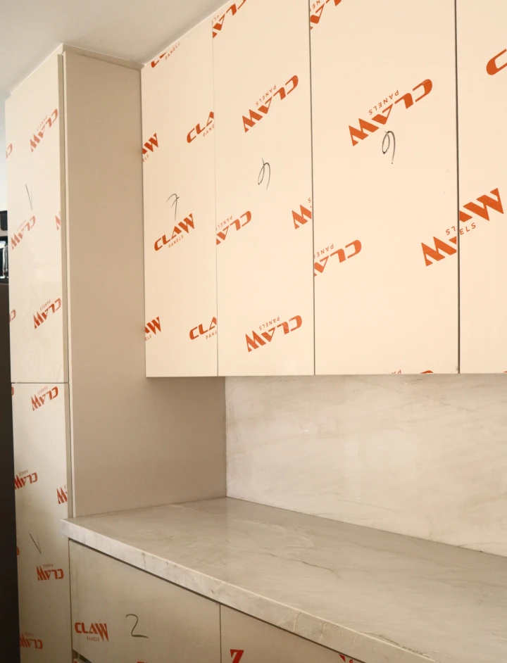 kitchen made with High-Quality MDF and Plywood Panels